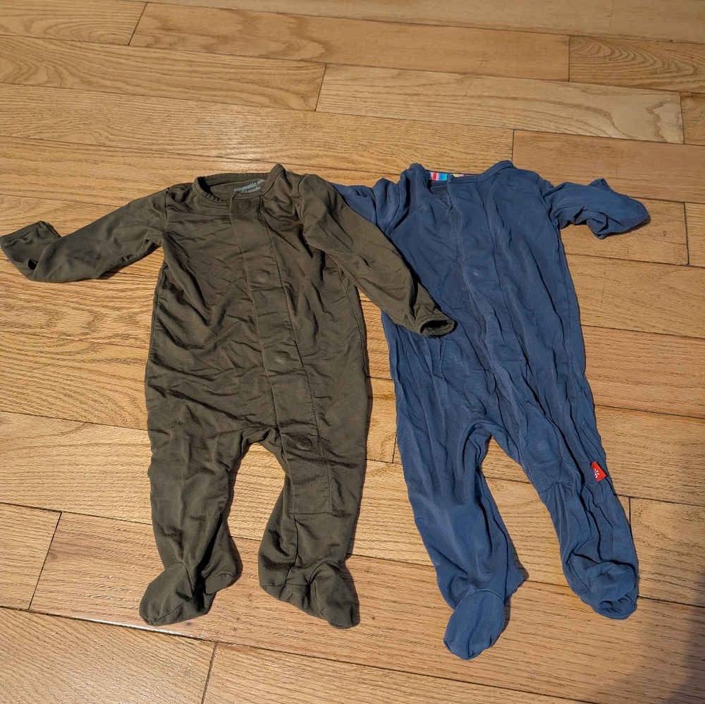 Bundle Of 2 Magnetic Me Boy Footies 0-3m